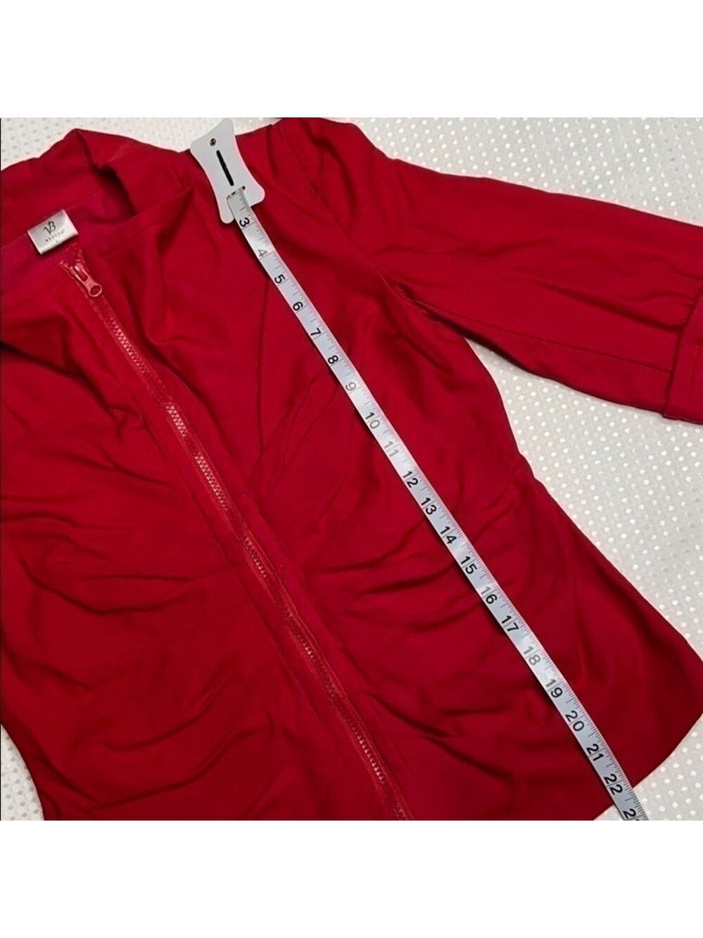 BRACHA - Red Front Zip Jacket - Picture 7 of 8